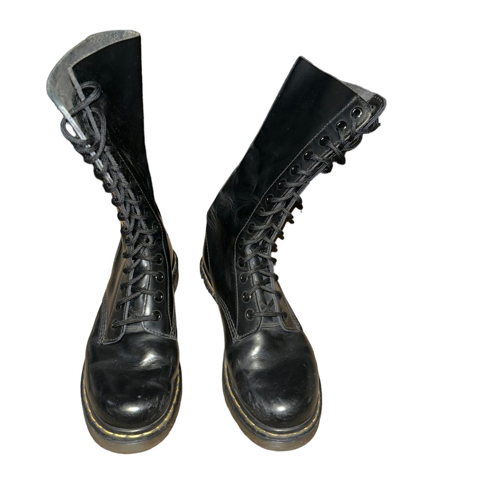 Dr martens 1914 SMOOTH LEATHER TALL BOOTS women size 7 lace up